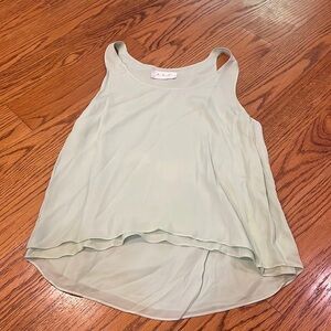 A.L.C Woman’s Green Silk High Low Tank Size XS